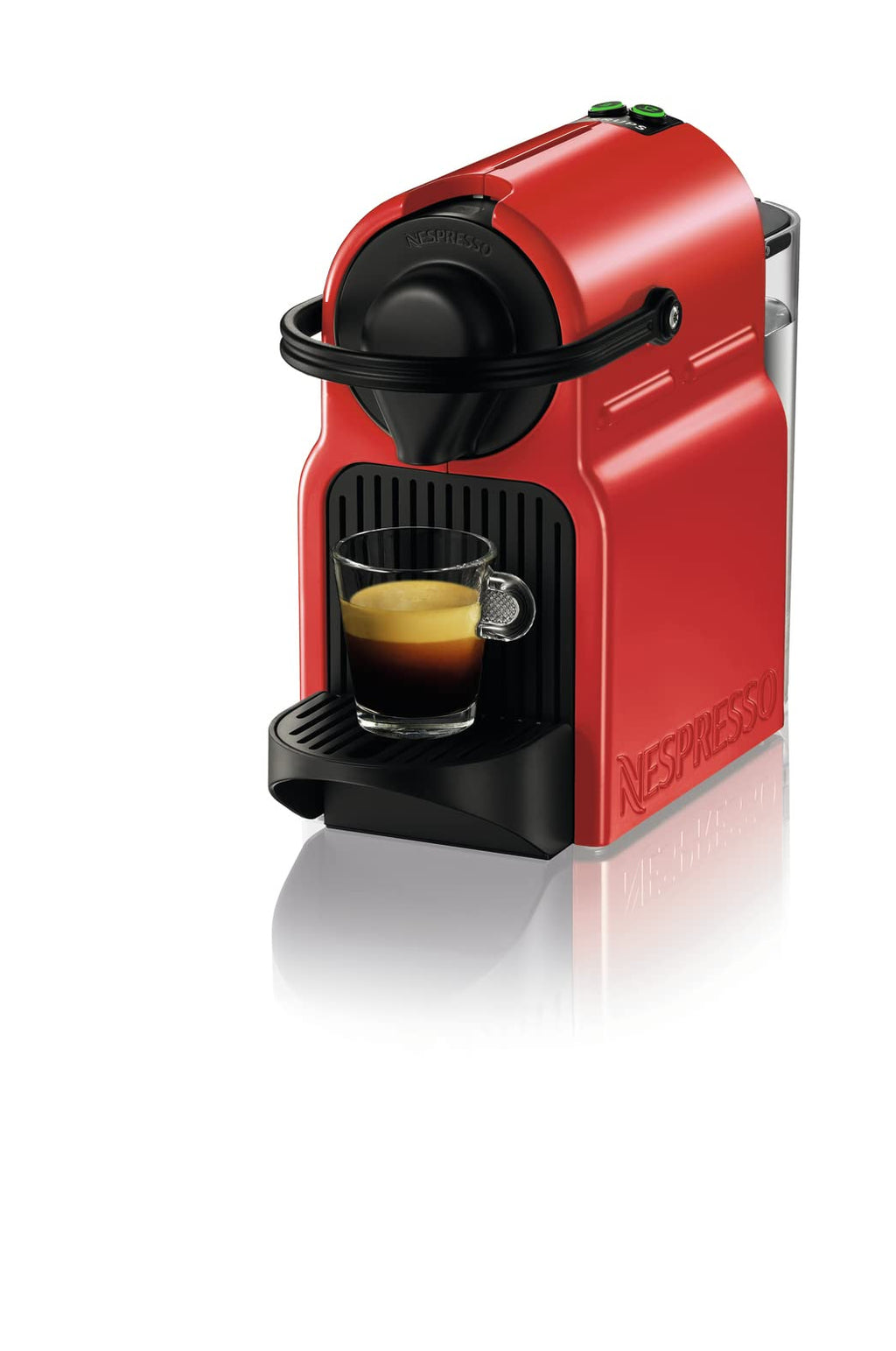 Machine à café à capsules rouge rubis XN100510 vue de trois quarts