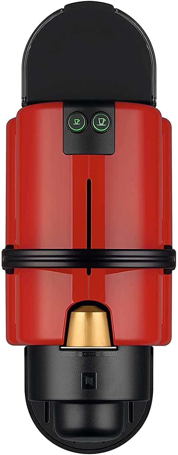 Machine à café à capsules rouge rubis XN100510 vue de trois quarts