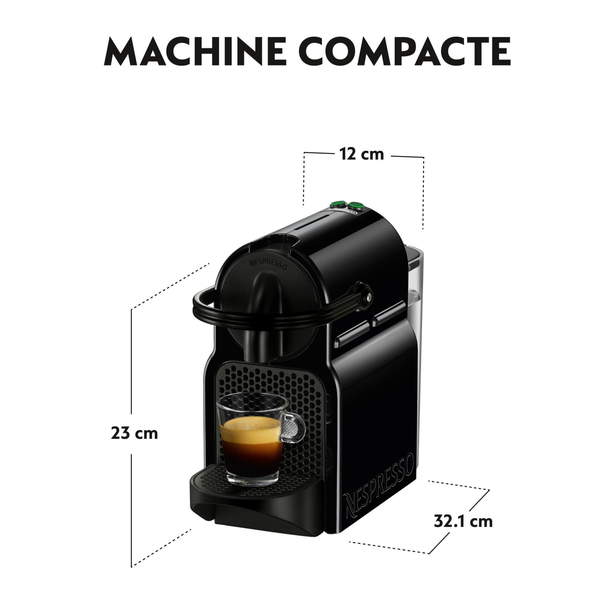 Machine à café à capsules noire EN80.B